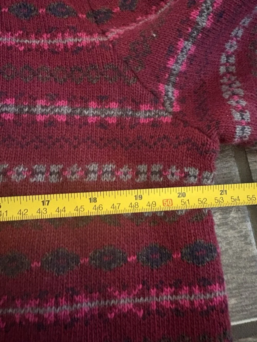 Banana Republic Italian Yarn Wool Blended Knit Pullover Sweater L Used